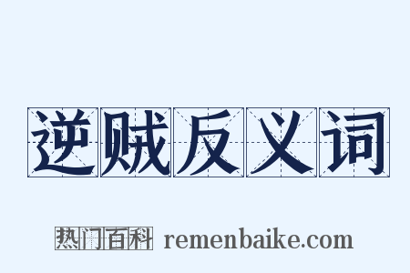 逆贼反义词是什么意思的图片